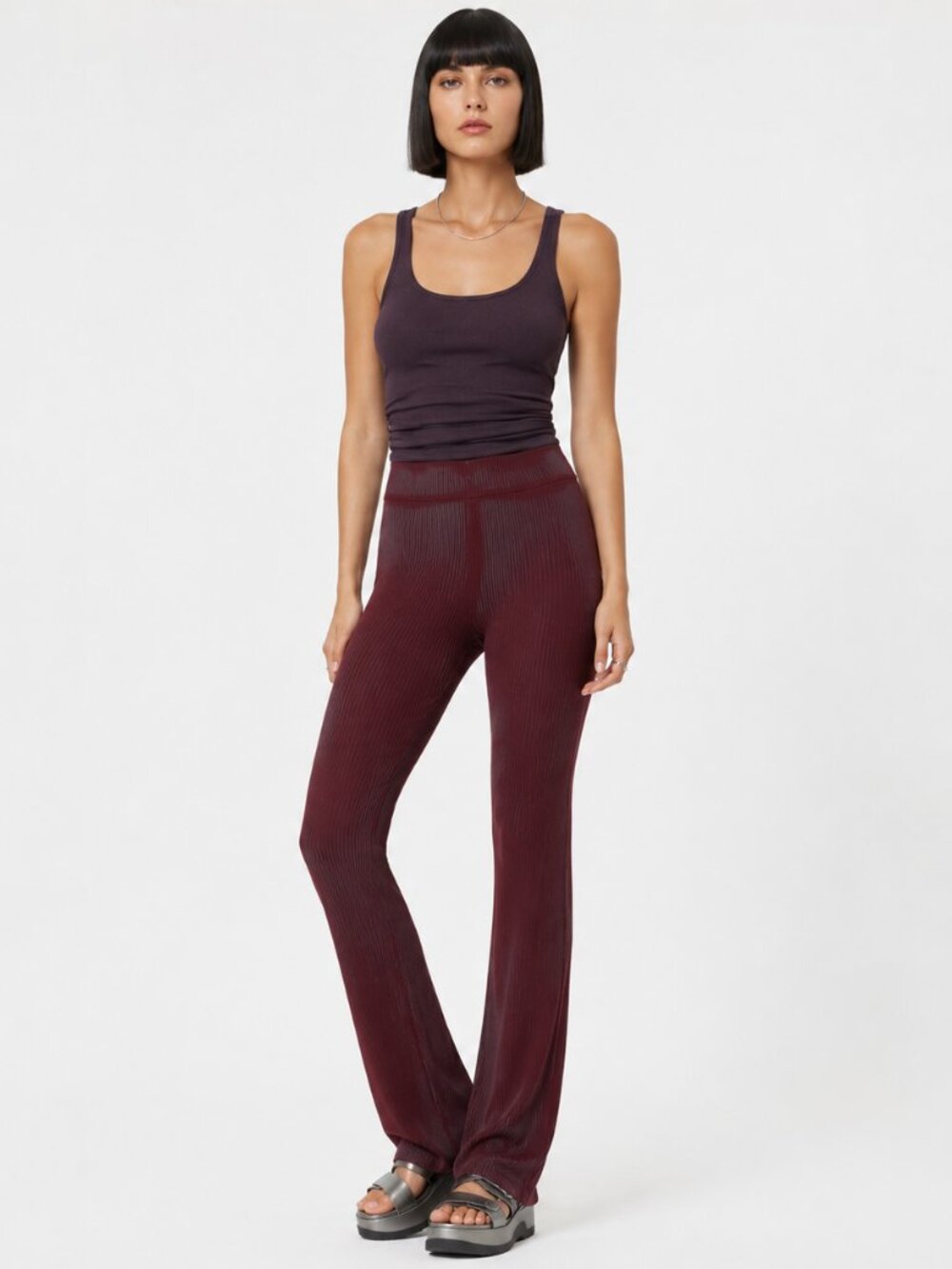 Cotton Citizen Ibiza Ombre Pant Womens Size Small Ribbed Knit NWT